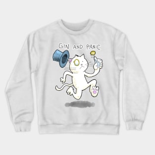 Dapper Cat - Gin and Panic Crewneck Sweatshirt